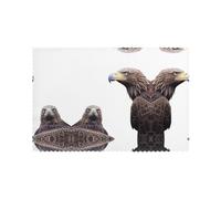 Placemats for Dining Table Set of 6 12x18in YTUOPWE Eagle looking back Picture for hotel Family Banquet