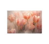 Placemats for Dining Table Set of 6 12x18in YTUOPWE Magic Tulips Picture for hotel Family Banquet