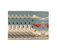 Placemats for Dining Table Set of 6 12x18in YTUOPWE Paper Airplanes and Birds Picture for hotel Family Banquet