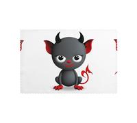 Placemats for Dining Table Set of 6 12x18in YTUOPWE The little devil Picture for hotel Family Banquet