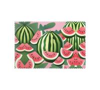 Placemats for Dining Table Set of 6 12x18in YTUOPWE Watermelon in midsummer Picture for hotel Family Banquet