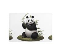 Placemats for Dining Table Set of 6 WHJDPP Chubby Giant Panda Printing Hotel Family Banquet