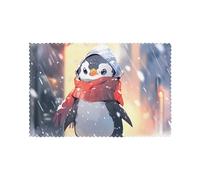 Placemats for Dining Table Set of 6 WHJDPP Little Penguin Looking at The Snow Printing Hotel Family Banquet