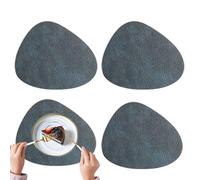 Placemats for Dining Tables, Leather Dining Table Mat Set, 4-Piece Heat Resistant Kitchen Outdoor Gift for Housewarming, Home, Country House