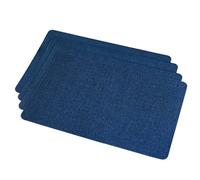 Placemats Heat Resistant Rectangle Navy 4pcs