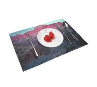 Placemats Set of 4 Heat Resistant Place Mats Non-Slip Washable Table Mat Grand Canyon Wipeable Placemat for Kitchen Dining Table Wrinkle Free Table Place Mats for Indoor Outdoor