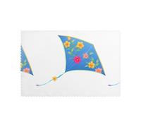 Placemats Set of 6 12x18in YYHHAOFA Flowers on a Kite Prints - Thick, Sturdy, for Dining, Kitchen, Hotel, Home, and Banquet Decorations