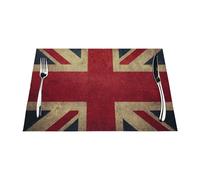 Placemats Set of 6 PCS Washable Wipeable Table Mats Heat Resistant Weave Place Mats British Flags Placemats Wrinkle Free Place Mats for Dining Table Kitchen Party Holiday Decoration 30 x 45 cm