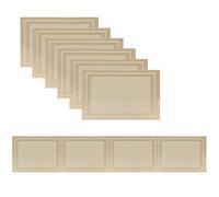 Placemats with Table Runner Set Place Mats, Woven Crossweave Vinyl Kitchen Tablemat, Washable PVC Vinyl Table Mats for Dining Table, Parties, Farmhouse, Thanksgiving, Christmas & Gathering (Gold)