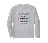Places I’m Not Going This Year Boundaries Self Care Design Long Sleeve T-Shirt