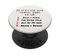 Places I’m Not Going This Year Boundaries Self Care Design PopSockets Adhesive PopGrip