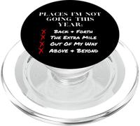 Places I’m Not Going This Year Boundaries Self Care Design PopSockets PopGrip for MagSafe
