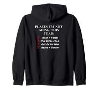 Places I’m Not Going This Year Boundaries Self Care Design Zip Hoodie