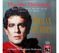 Plácido Domingo - Roman heroes (1990, & National Philharmonic Orch./Kohn) / Vinyl record [Vinyl-LP]