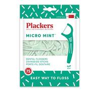 Plackers Dental Flossers Micro Mint, Green, 75 Count