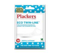 Plackers Eco Twin-Line Floss Picks with Folding Toothpick, Pack of 30