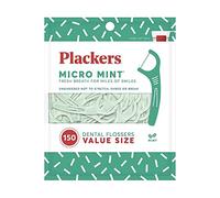 Plackers Micro Mint Dental Floss Picks, 150 Count (Pack of 3)