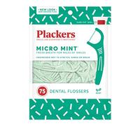 Plackers Micro Mint Dental Flossers, 75 count