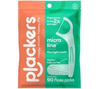 Plackers Micro Mint Dental Flossers, 90 Count (Pack of 3)