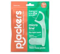 Plackers Micro Mint Dental Floss Picks, 150 Count (Pack of 3)