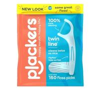Plackers Twin Line Dental Flossers Value Size Cool Mint 1 x 150 Count
