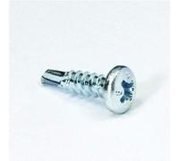 PLACO® E69140500 Self-Drilling Screws with Round Head and Drill Tip 13 mm Plant-Bit - 500 Pieces - High Penetration Level - Easy and Fast Screwing Between 2 Frames - Grey