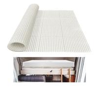 Plactic Mattress Underlay 83" L x 59" RV Under Mattress Modular Interlocking Ventilation Air Meshfiber Under Mattress Pad for RV Boat Camper Creating The Bed Air Dry and Flow（White）