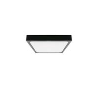 Plafoniera LED 24W 2400lm 4000K IP44 Kwadrat Mleczny Czarna Ramka z mikrofalowym