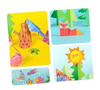 PLAFOPE 1 Box Creative Cartoon Animal Origami Paper Folding Kit for Colorful Craft Papers for Art Projects Safe Basic Edition for Fun and Skill Development