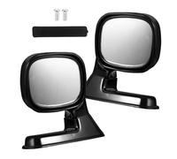 PLAFOPE 1 Pair Blind Spot Mirror Side Mirror Blind Automotive Exterior Accessories Black Plastic Glass Convenient Easy Installation Car Safety