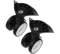 PLAFOPE 1 Pair Plastic Swivel Wheels for Suitcase Replacement Travel Luggage Wheel with Smooth Movement and Sturdy Construction Repair Kit for Trolley Case
