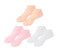 PLAFOPE 1 Pair Silicone Moisturizing Socks for Women with Heel Crack Prevention and Waterproof Design, Elastic Silicone Foot Covers for Dry Cracked Feet Care at Home