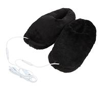 PLAFOPE 1 Pair Usb Electric Heated Slippers Supple Wool Foot Warmers with Non Skid Sole Soft Plush Heating Shoes for Cozy Feet Ideal for Relaxation and Comfort