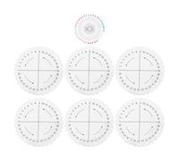 PLAFOPE 1 Set Beading Cord Disc: Portable Handmade Braiding Board Craft Blocking Mats with Grid for Needlework Tapestry and Crochet Projects