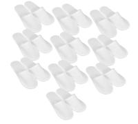 PLAFOPE 10 Pairs Lightweight Disposable Slippers Non-slip Use Footwear for Home Hotel Guest Safety Comfortable Travel