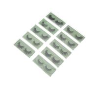 PLAFOPE 10 Pairs Mixed Styles False Eyelashes Long Thick Volume Lashes Natural Look for Hooded Eyes Chic Eye Makeup