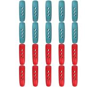 PLAFOPE 10 Pairs Silicone Pan Handle Sleeves Heat Resistant Non-Slip Pot Handle Covers for Cast Iron Skillet and Traditional Cookware Kitchen Use with Green and Red Colors