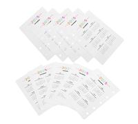 PLAFOPE 10 Pcs Loose-leaf Calendar Separator Pages Refillable Divider for Dual-sided Planner Binder Accessories Compact Organizer for Note Books