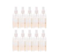 PLAFOPE 10 Pcs Refillable Cosmetic Spray Bottles Set 100ml and 30ml Plastic Travel Containers Portable Makeup Liquid Bottles with Wear-resistant Design for Sports and Business Trips