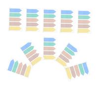 PLAFOPE 10 Sets Colorful Sticky Index Tabs with Arrow Markers Reusable Adhesive Page Flags for Books Office School Handwritten Notes and Reading Highlight Strips Portable and Practical