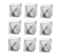 PLAFOPE 100 Pcs Silver Bubble Mailers Padded Self-Sealing Envelopes Lightweight Shipping Bags for Secure Mailing and Parcel Packaging