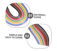 PLAFOPE 1000pcs Quilling Paper Strips Wide Colors DIY Craft Kit for Adults Versatile Origami Stripes for Card Making Scrapbooking Photo Frame Decoration with Easy Handling
