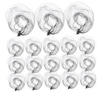 PLAFOPE 100pcs Black Nylon Hair Nets Invisible Elastic Fine Mesh for Ballet Buns Food Service Wig Styling Secure Comfortable Fit for Women and Men