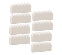 PLAFOPE 100pcs Disposable Makeup Powder Puff for Loose Powder and Foundation Soft Latex Blending Sponge for Precise Application for Daily Makeup Routine Milky White Color