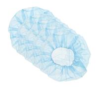 PLAFOPE 100pcs Disposable Non-woven Bouffant Caps Elastic Lightweight Hair Nets for Medical Surgery Food Service Catering Kitchen Workshop Use