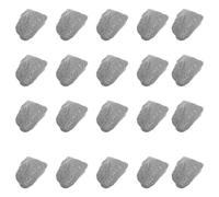 PLAFOPE 100pcs Faux Rock Garden Stones for Yard Display and DIY Projects | Plastic, Realistic Grey Finish, Resistant to Damage, Stepping Stones Outdoor, Terrarium Supplies