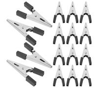 PLAFOPE 100pcs Metal Bird Cage Lock Clips Nonslip Security Clamps Strong Grip Small Animal Parakeet Door Fasteners Cage Safety Locks for Pets