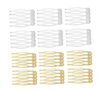 PLAFOPE 100pcs Metal Teeth Comb Clips for Wig Styling Durable Diy Hairpin Combs Lightweight Accessories for Creating Various Hairstyles Suitable for All Hair Types