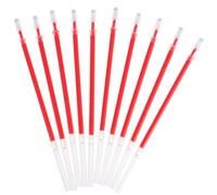 PLAFOPE 100pcs Mm Red Pen Refills with High Performance Ink Technology and Smooth Writing, Plastic Gel Ink Refill for Pens, and Teens in School or Office Use