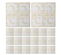 PLAFOPE 100pcs Moon Print Disposable Paper Napkins for Wedding Tables Eid Mubarak Dinner Tissue Serviettes Ramadan Party Napkin Paper for Birthday Anniversary Celebration Cleanup